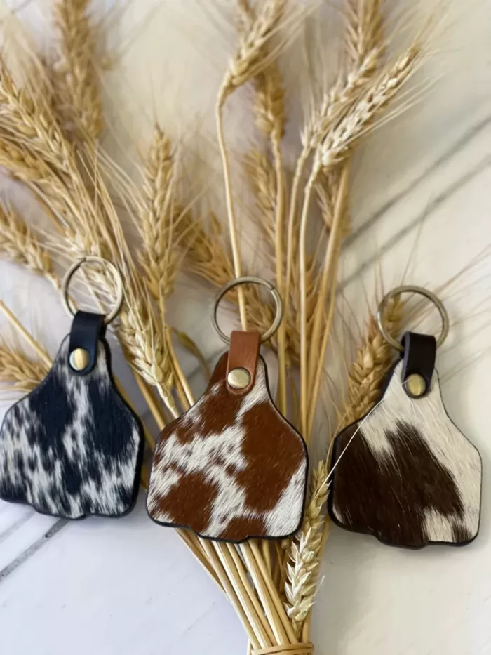 Cowhide Keytags | Dusk on the Downs