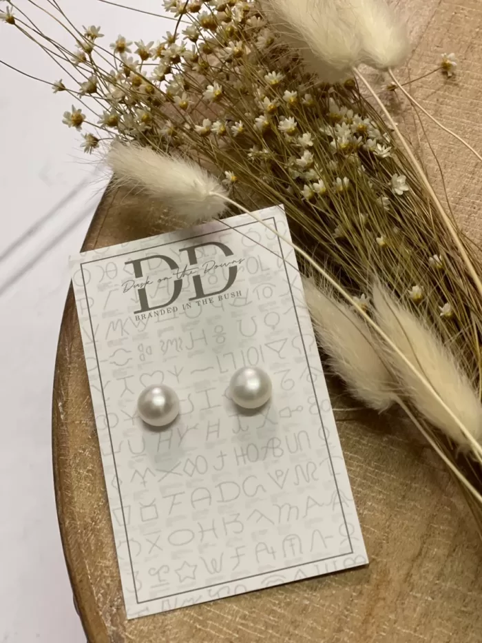 LILLY Pearl Stud Earrings | Dusk on the Downs